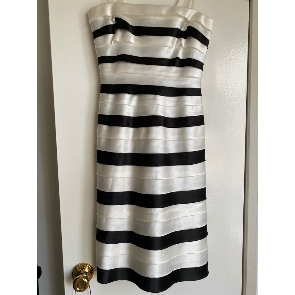 BCBG MaxAzria Black & White Panelled Dress US 4